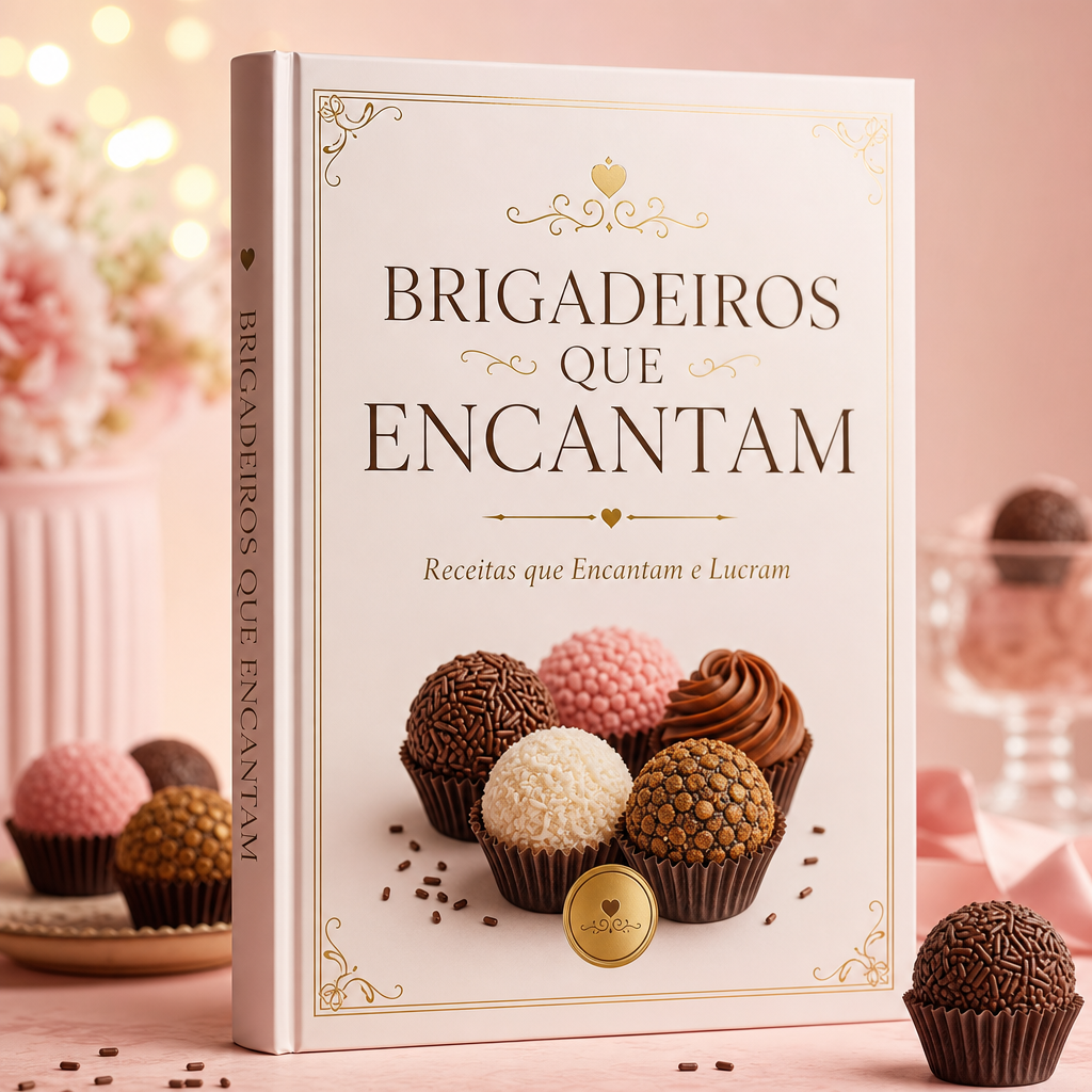 Capa do ebook Brigadeiros que Encantam: Receitas Fáceis e Lucrativas